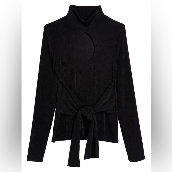 NWT River Island Cut-Out Detail Belted Wrap Top, UK14/US10 - Picture 11 of 14